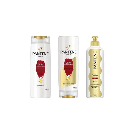 Imagem de Kit Pantene Cachos Shampoo+Cond+Creme De Pentear-3 Itens