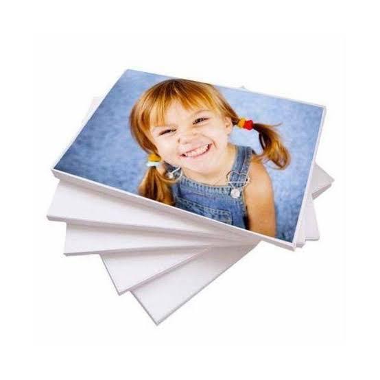 Imagem de Kit Papel Adesivo Foto 130G + 100 Folhas Papel 180G