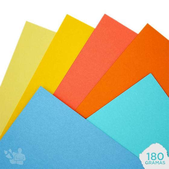 Imagem de Kit Papel Color Plus Verão 180G A3 30 Folhas