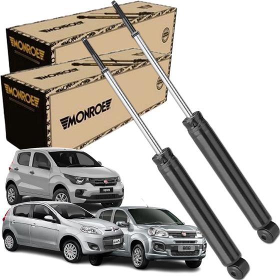 Imagem de Kit Par 2 Amortecedor Traseiro Fiat Mobi Way Palio Attractive, Essence Uno 1.0 1.3 1.4 1.6 2011 2012 2013 2014 2015 a 2021
