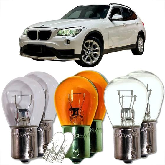 Imagem de Kit par de lâmpadas traseira para lanterna e freio seta ré universal compatível com diversos carros