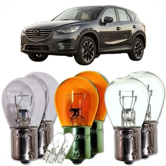 Imagem de Kit par de lâmpadas traseira para lanterna e freio seta ré universal compatível com diversos carros