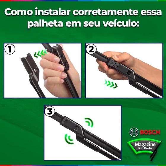 Imagem de Kit Par De Palheta Dianteira Virtus 2018 2019 2020 2021 2022 Limpador Parabrisa Original Bosch