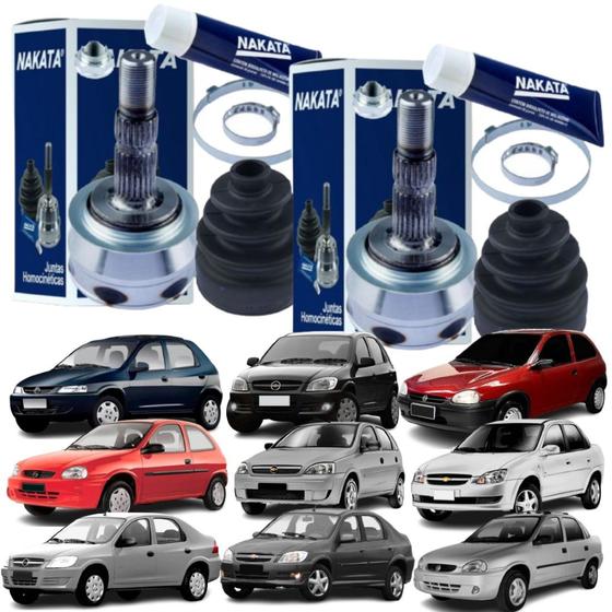Kit Par Junta Ponteira Homocinética Roda Coifa Chevrolet Corsa Celta Prisma Classic 1.0 1.4 Menor preço em Kit Par Junta Ponteira Homocinética Roda Coifa Chevrolet Corsa Celta Prisma Classic 1.0 1.4