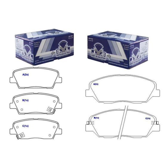 Kit par pastilha de freio dianteira e traseira - santa fe 2006 a 2013 / sorento 2010 a 2014 - kit00131 Menor preço em Kit par pastilha de freio dianteira e traseira - santa fe 2006 a 2013 / sorento 2010 a 2014 - kit00131