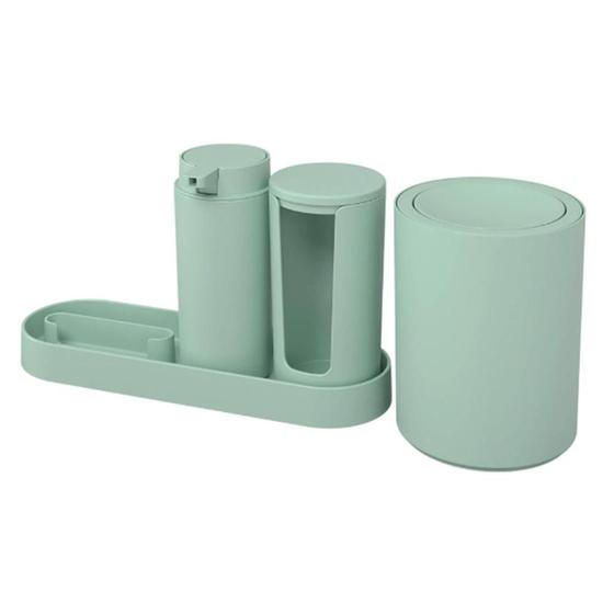 Imagem de Kit Para Banheiro Serene Verde Jade 4 Peças - Coza