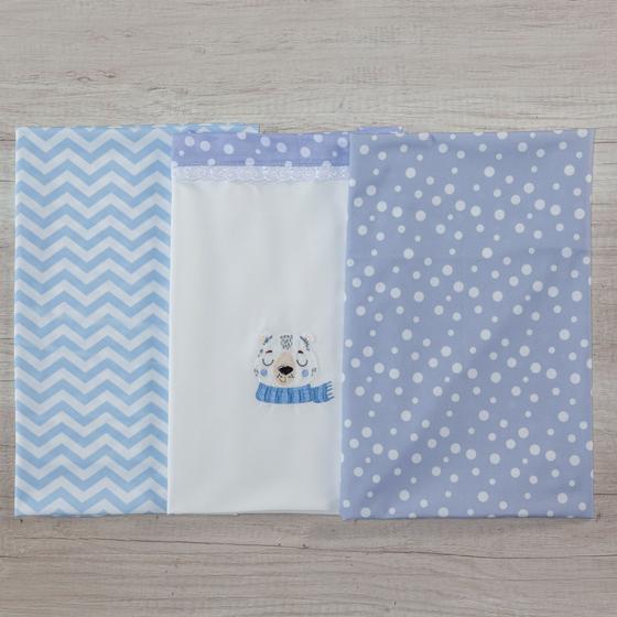 Imagem de Kit Para Bebe Cueiro 3 Peças Varias Estampas