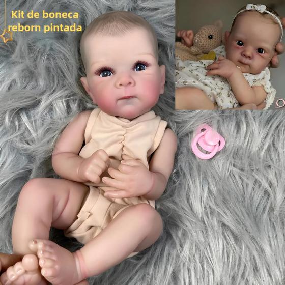 Imagem de Kit para Boneca Reborn Bettie de 18 Polegadas - Pintada à Mão - DIY para Crianças