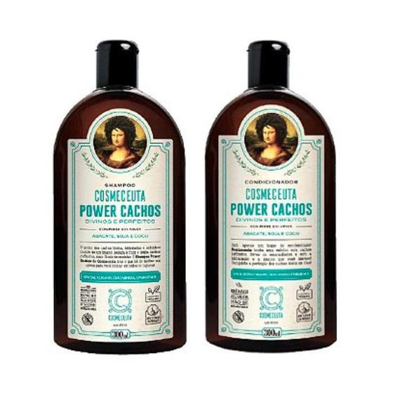 Kit para Cabelos Cacheados ou Crespos COSMECEUTA Power Cachos Shampoo + Condicionador - Nutre e repara os cabelos, cachos modelados por mais tempo Menor preço em Kit para Cabelos Cacheados ou Crespos COSMECEUTA Power Cachos Shampoo + Condicionador - Nutre e repara os cabelos, cachos modelados por mais tempo