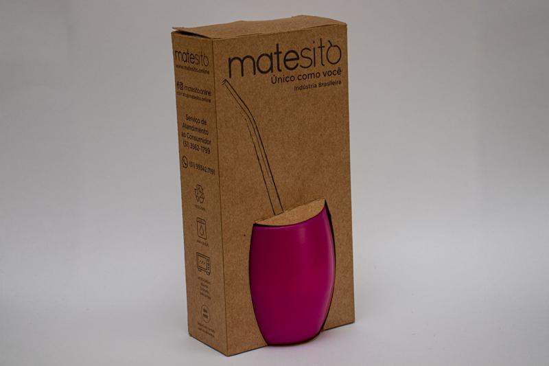 Imagem de Kit para Chimarrão Mate Tereré Completo com Bomba Inox Rosa Pink