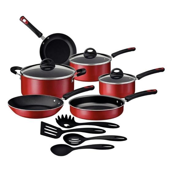 Imagem de Kit para Cozinha Tramontina 10 Peças Vermelho Antiaderente