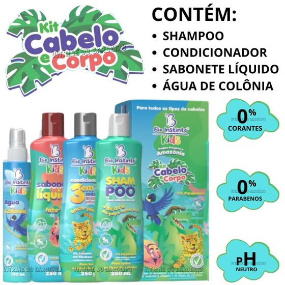 Imagem de Kit Para Criança e Recém Nascido Kit P/ Cabelo e Corpo Kids!