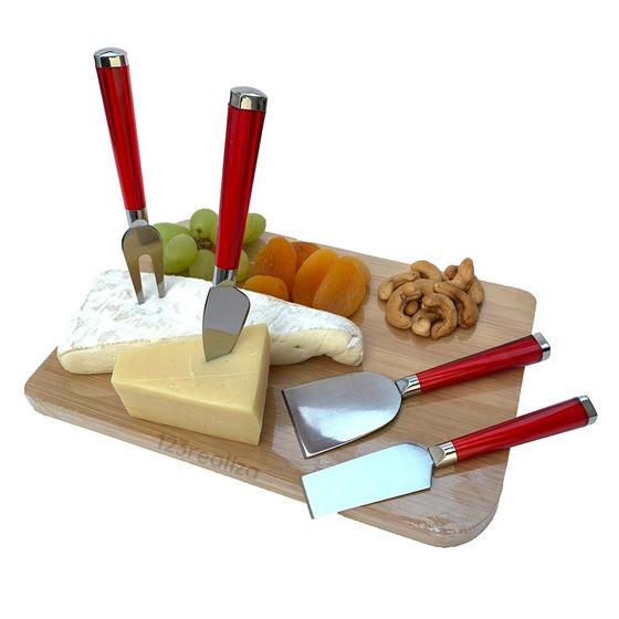 Imagem de Kit para Degustação de Queijos e Frios com Tabua em Bambu