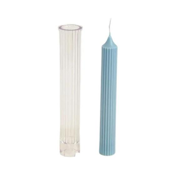 Imagem de Kit para Fabricação de Velas - Moldes Triangular, Quadrado e Redondo com Poste Longo