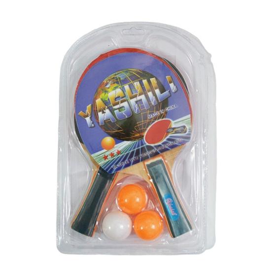 Imagem de Kit Para Jogar Ping Pong Acompanha 3 Bolinhas + 2 Raquetes