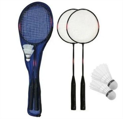 Imagem de  Kit para jogar Raquetes Badminton com peteca 