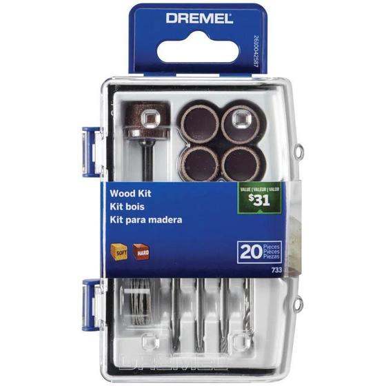 Imagem de Kit Para Madera 20 Acessórios Dremel 733