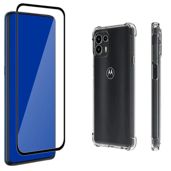 Imagem de Kit  Para Moto G50 5G  Película 3D + Capa Capinha Case