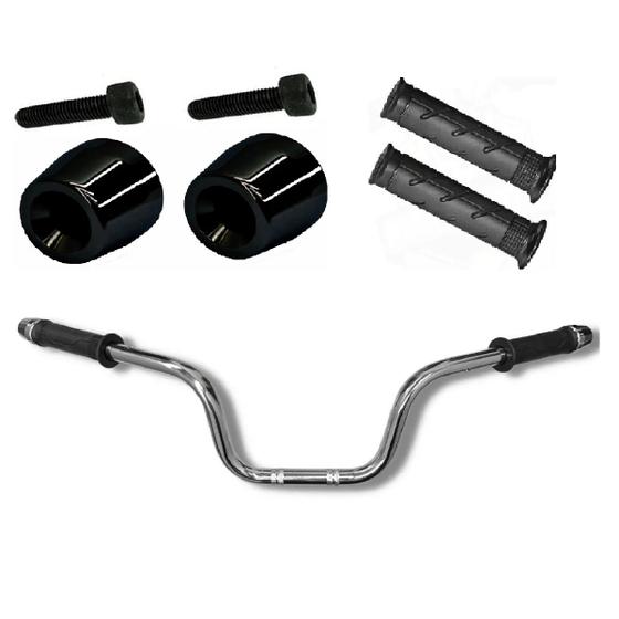 Imagem de Kit Para Moto Guidão da Cargo 160 2016 a 2024 C/ Pesos da Honda PCX e Par de Manoplas Reforçado