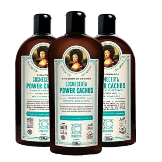Kit para para Cabelos Cacheados ou Crespos COSMECEUTA Power Cachos Shampoo + Condicionador + Leave-in Ativador de Cachos Menor preço em Kit para para Cabelos Cacheados ou Crespos COSMECEUTA Power Cachos Shampoo + Condicionador + Leave-in Ativador de Cachos