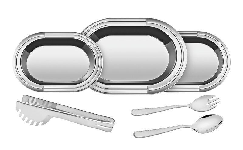 Imagem de Kit para servir ciclo em aco inox 6 pecas tramontina