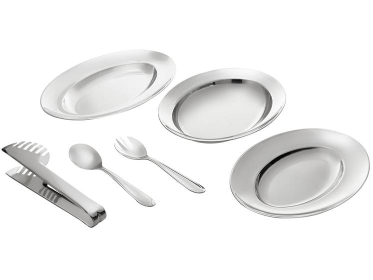 Kit para Servir em Inox 6 Peças - Tramontina Buena 64700030 Menor preço em Kit para Servir em Inox 6 Peças - Tramontina Buena 64700030