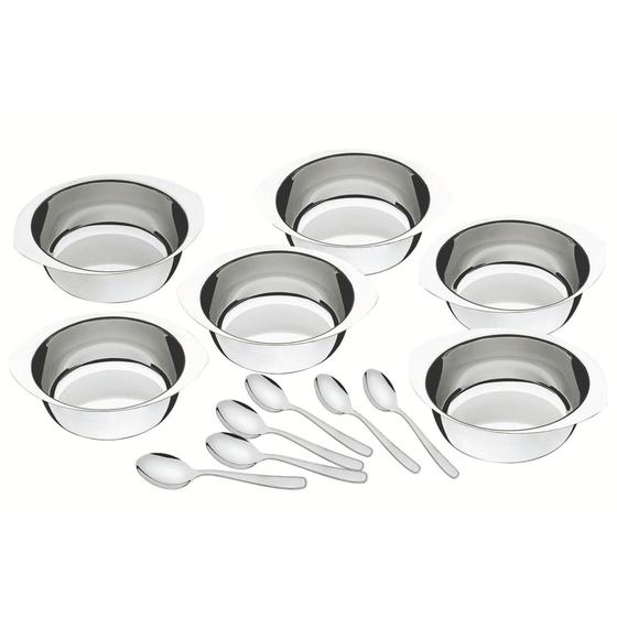 Imagem de Kit para Sobremesa Tramontina Service em Aço Inox 12 Peças