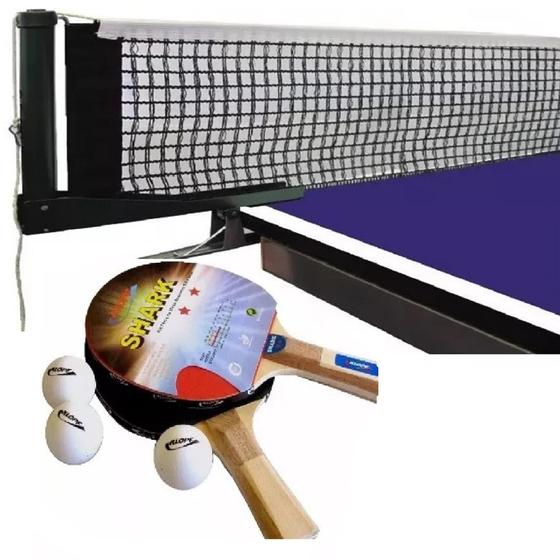 Imagem de Kit para Tênis de Mesa / Ping Pong - Premium com Raquetes, Bolinhas, Suporte e Rede - KLOPF - Cód.50345055