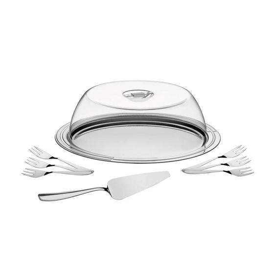 Imagem de Kit para Torta Tramontina Ciclo em Aço Inox 9 Peças 64510/880