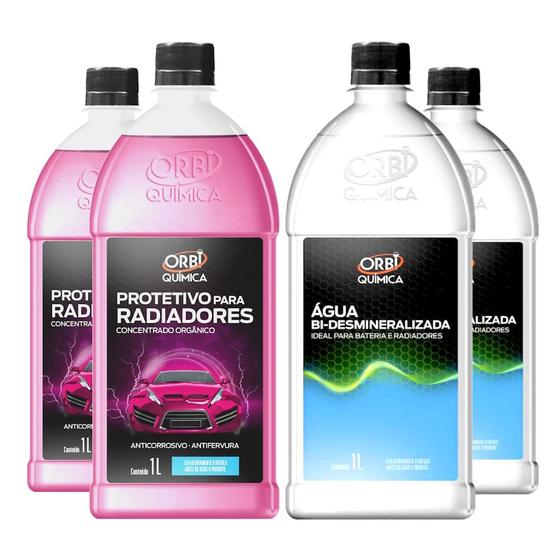 Imagem de Kit para Troca do Liquido de Arrefecimento Carros e SUVs 4L