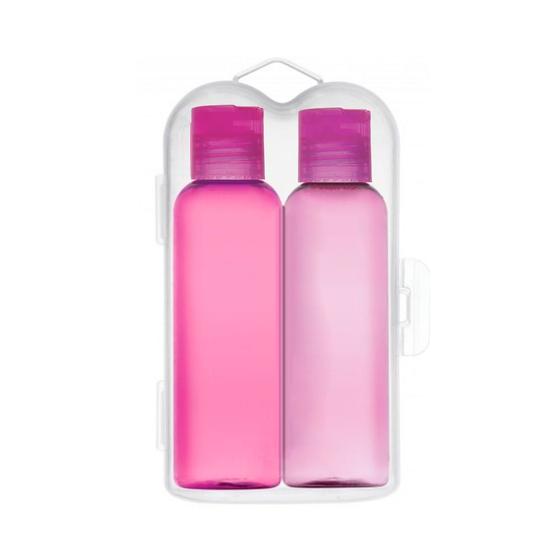 Imagem de Kit para Viagem Ricca Cores Sortidas com Dois Frascos de 60ml cada e 1 Case Ref 3320
