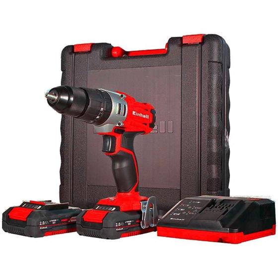 Imagem de Kit Parafusadeira Furadeira 18v 2 Baterias E Maleta Einhell