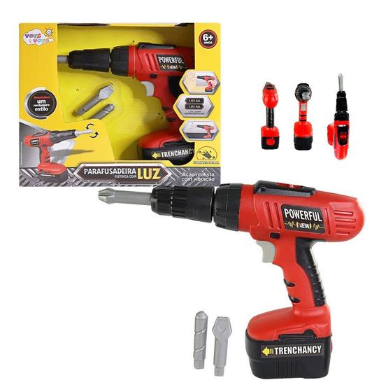 Kit Parafusadeira Infantil Brinquedo Apreender Divertindo - Compre Já ...