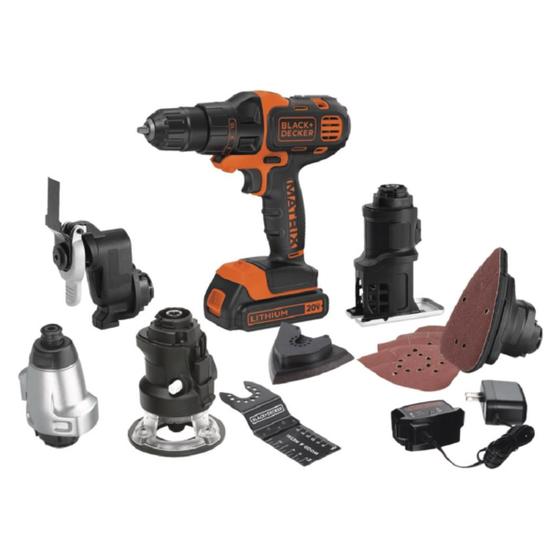 Kit Parafusadeira MATRIX 6 em 1 Black Decker MTX20K6A-BR Menor preço em Kit Parafusadeira MATRIX 6 em 1 Black Decker MTX20K6A-BR
