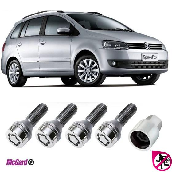 Imagem de Kit Parafuso Antifurto Roda Vw Space Fox 2010 a 22 Original