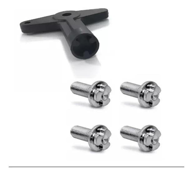 Kit Parafuso + Chave Para Calota Centro De Roda Renault Menor preço em Kit Parafuso + Chave Para Calota Centro De Roda Renault