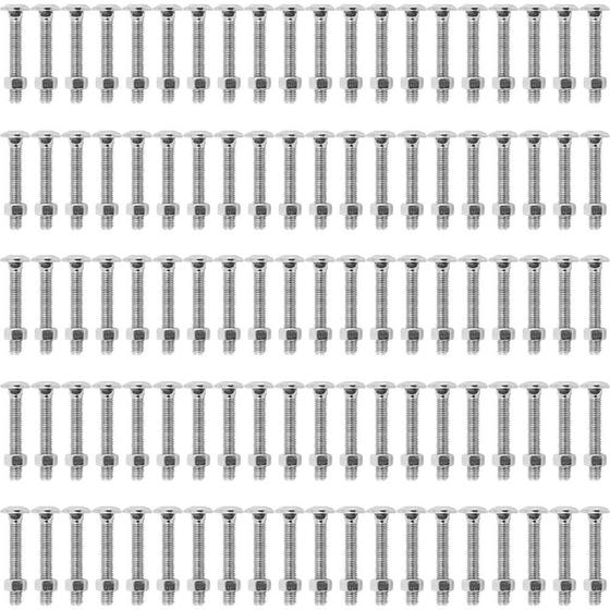 Imagem de Kit Parafuso Francês Com Porca  1/4'' x 1.1/2'' - 53,0004 (Com 100 Unidades) - Nord