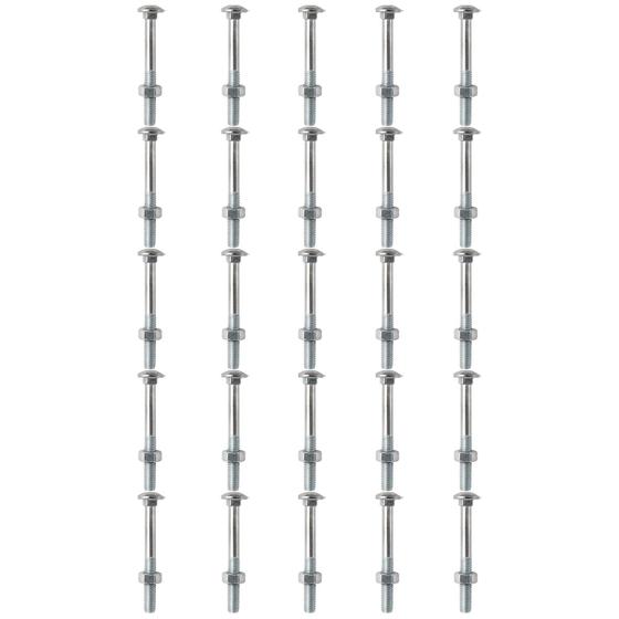 Imagem de Kit Parafuso Francês Com Porca 1/4'' x 3'' - 53,0007 (Com 25 Unidades) - Nord