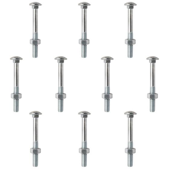 Imagem de Kit Parafuso Francês Com Porca 3/8'' x 6'' - 53,0026 (Com 10 Unidades) - Nord