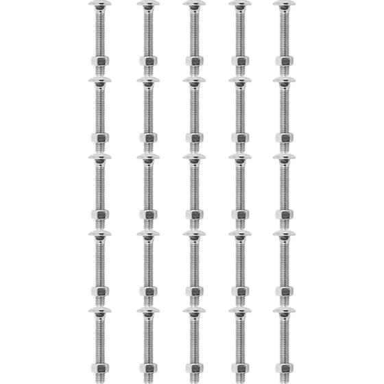 Imagem de Kit Parafuso Francês Com Porca  5/16'' x 1'' - 53,0010 (Com 25 Unidades) - Nord