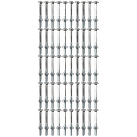 Imagem de Kit Parafuso Francês Com Porca 5/16'' x 4'' - 53,0015 (Com 50 Unidades) - Nord