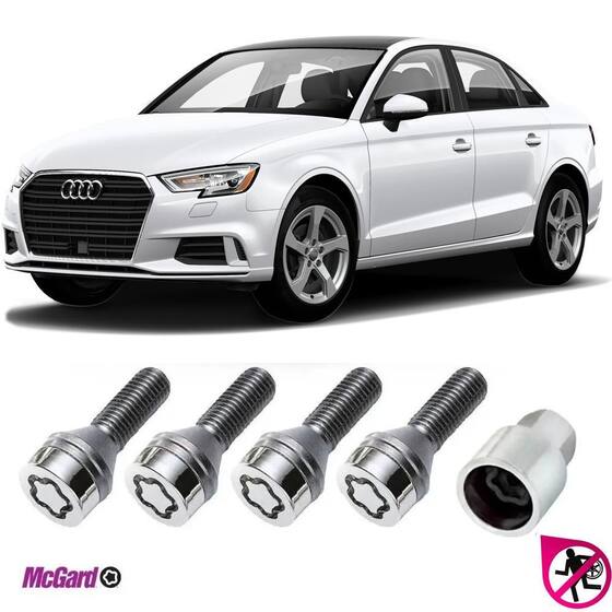 Genuine Audi Wheel Nut Bolt Covers - 17mm Hex Caps (Set Of 20) In Grey, Made In Germany
