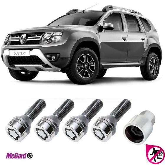 Imagem de Kit Parafuso Trava Antifurto Roda Renault Duster Original