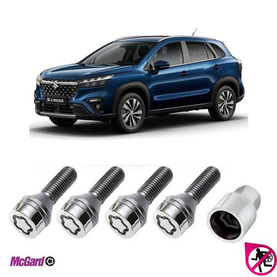 Imagem de Kit Parafuso Trava Antifurto Roda Suzuki S-Cross Original