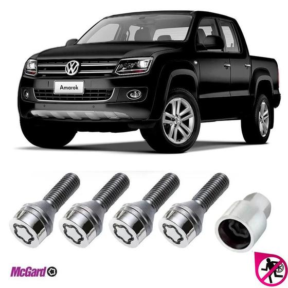 Imagem de Kit Parafuso Trava Antifurto Roda Volkswagen Amarok Original