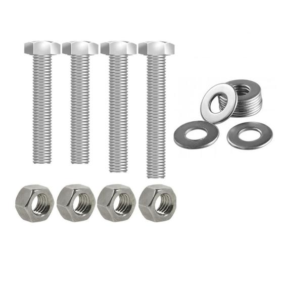 Imagem de Kit parafusos inox suporte motor DT CRF230 CRF230F 2007 a 2020 Honda Fixação Peito Motor Chassi