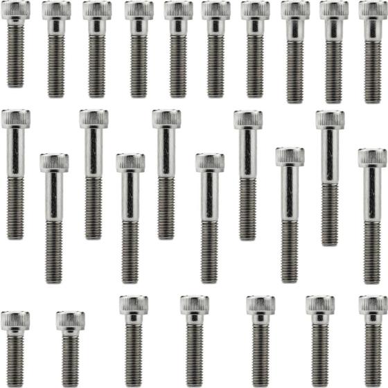 Imagem de Kit parafusos inox tampa motor lateral esquerda+direita CB300R CB300 2009 a 2015 XRE300 2010 em diante