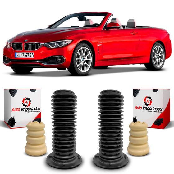 Imagem de Kit Parcial Batente Amarelo Coifa Guarda Pó Amortecedor Dianteiro BMW 420i F33 2014 2015 2016