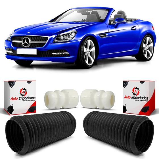 Imagem de Kit Parcial Batente Amarelo Coifa Guarda Pó Amortecedor Dianteiro Mercedes Benz SLK200 R172 2011 2012