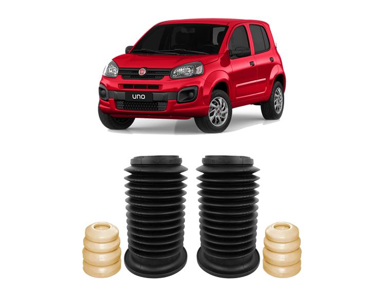 Imagem de Kit Parcial Batente Dianteiro Fiat Uno 2010 2011 2012 2013